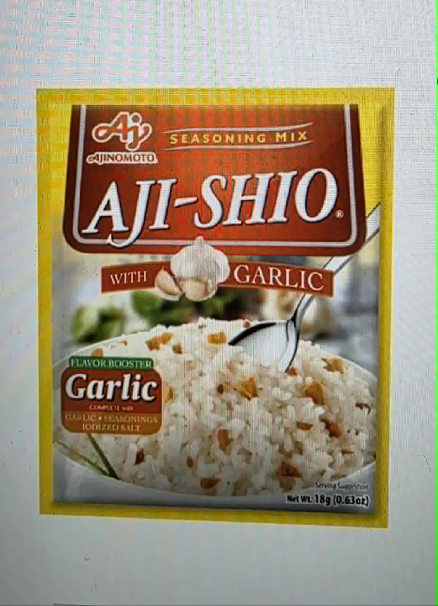 Aji-Shio Seasoning garlic 18gr /1 sachet